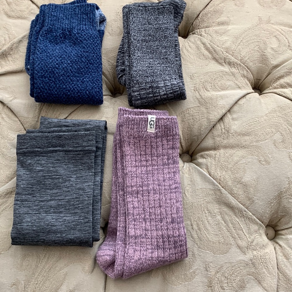Four pair ladies boot socks.